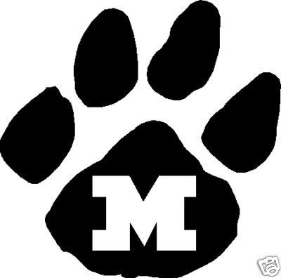 Missouri Tiger Paw Vinyl Decal 6