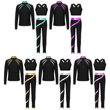 Kids Girls Outfits Junior Set Workout Tracksuit Jogging Activewear School Gym