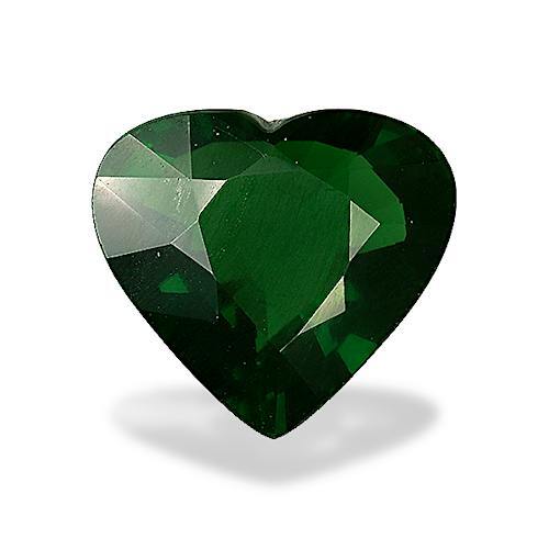 1.63 CT Impressive Ultra Rare 100% Natural Heart Shaped Chrome Green Tourmaline - Picture 1 of 3
