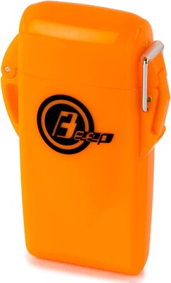 NEW Windmill Turbo Lighter Orange BEEP9 Waterproof Refillable