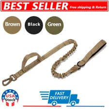 Retractable nylon rope Dog Leash Tactical K9 for large dog Heavy duty coupler