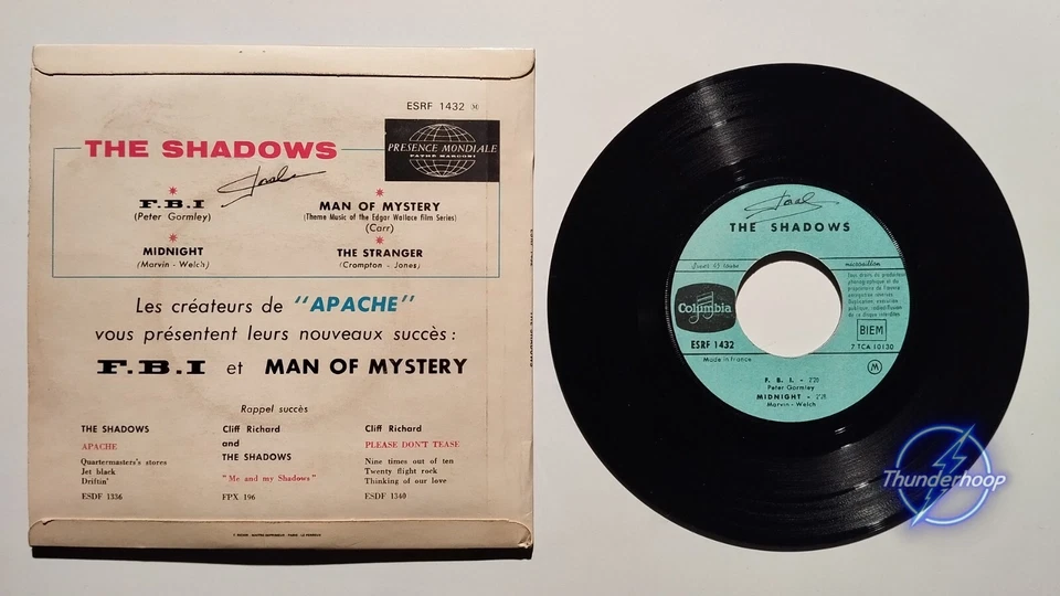 The Shadows – F B I 45 tours - Photo 2/2