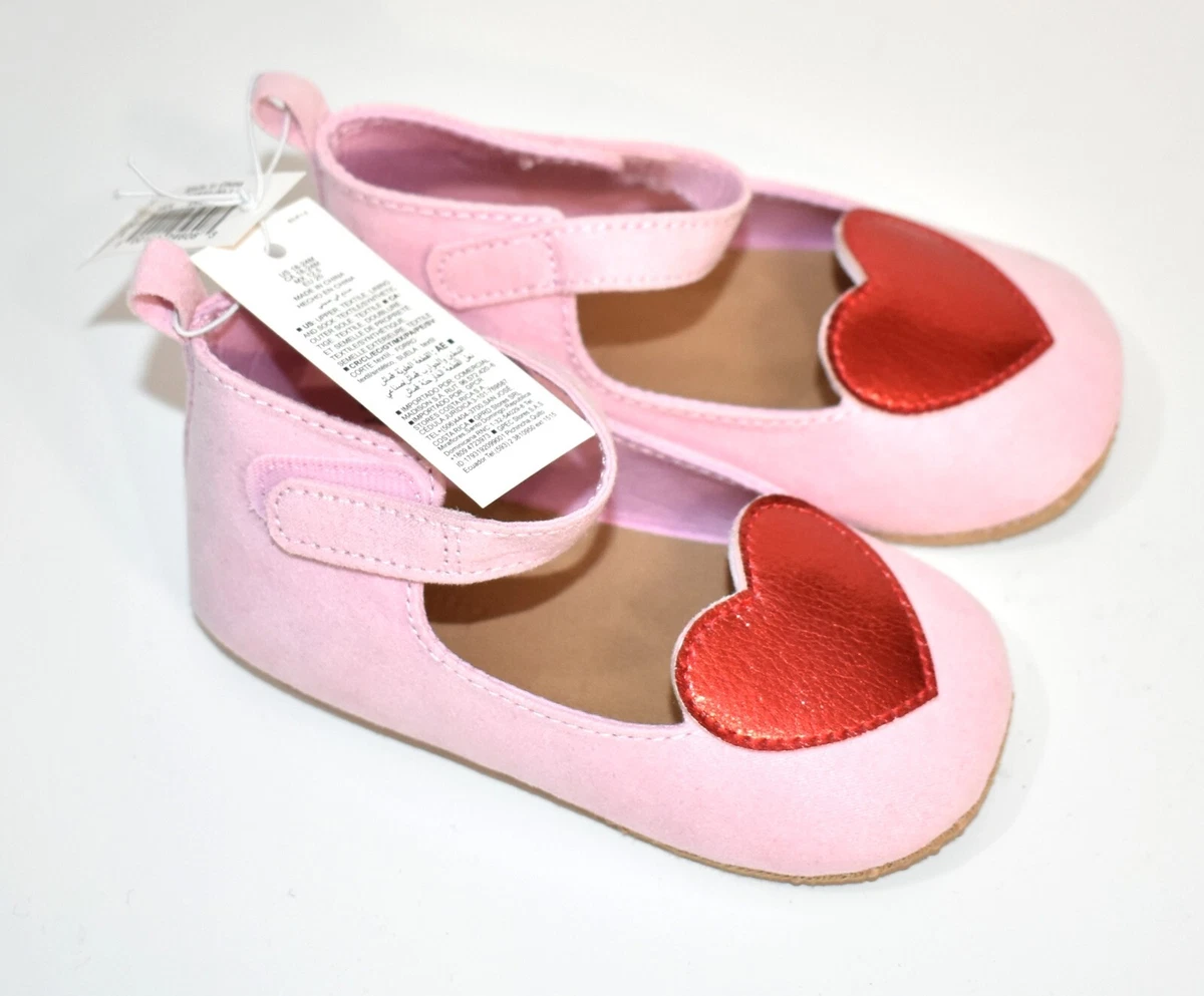 Chaussons Ballet Old Navy Bébé Rose Daim Fleur - Taille 3-6M - NEUF SANS ÉTIQUETTES