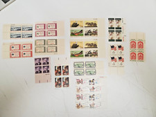 Unused: M/NH, F/VF U.S. Plate Block lot of 14 , See Description for details