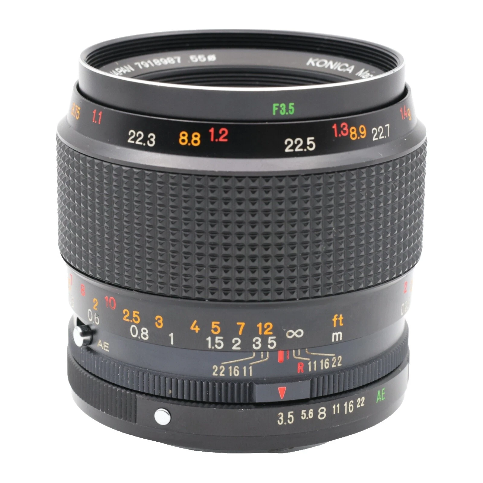 Lentes de cámara f/3.5 Konica Minolta 55mm Focal