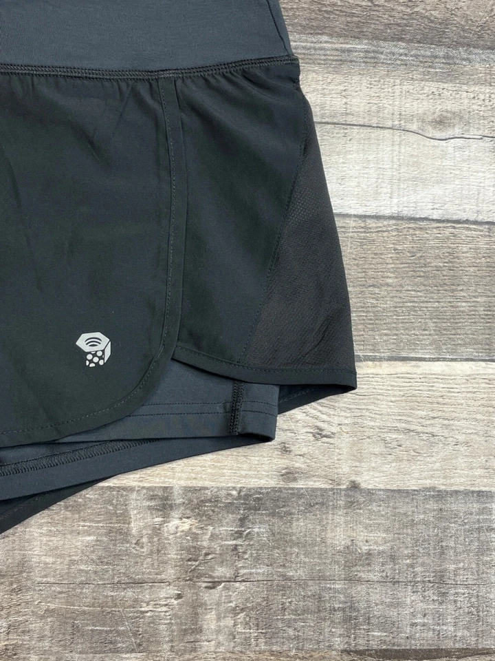 Pantalones Cortos Mountain HardWear Yoga Correr Velocidad Mujeres S Negros Forrados Foto 2 de 4