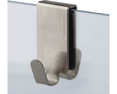 TECNO Einhänge- Doppelhaken Haken für Dusche Glasduschwand 6 - 8 mm Edelstahl