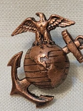 USMC Marines Eagle Globe Anchor Pin Wheel Screw-Back