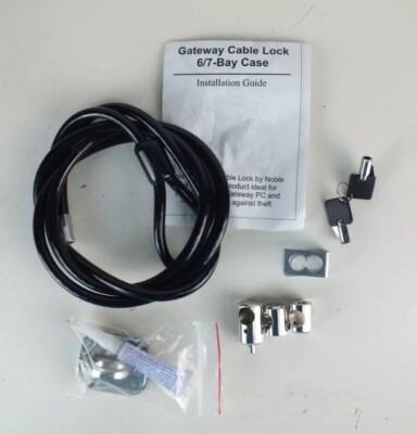 Gateway Cable Lock by Noble. Ideal for Protecting Your Gateway PC Against Theft