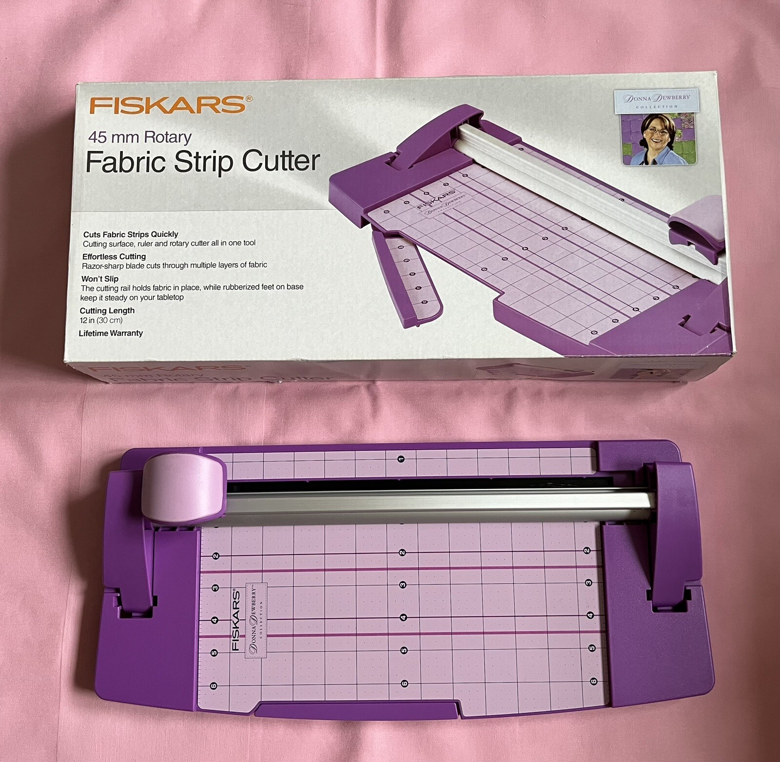 FISKARS 45 MM ROTARY FABRIC STRIP CUTTER DONNA DEWBERRY COLLECTION eBay