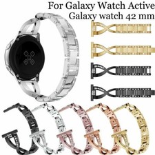 For Samsung Galaxy Watch 42 46mm/Active 2 40 44 Stainless Steel Watch Band Strap