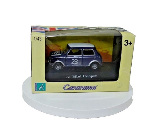 Miniature Mini Cooper Blanche 1:43 - Marque Cararama - Modèle Die-cast - Neuf