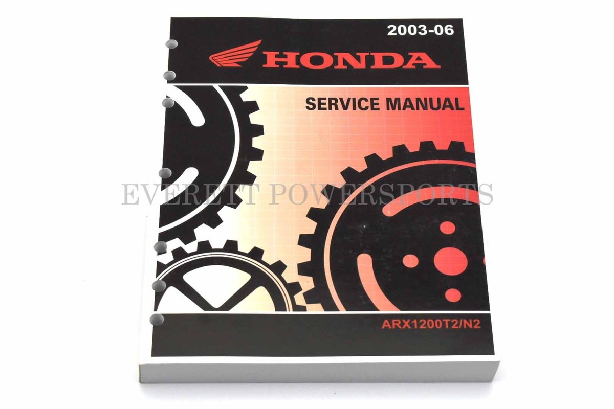 Service Shop Repair Manual ARX1200 Aquatrax R12 R12X 03-07 Honda