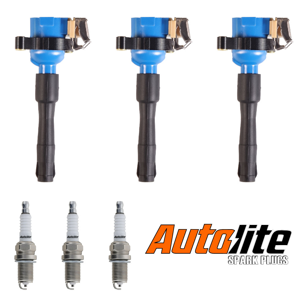 High Performance Ignition Coil  Autolite Spark Plug for Land Rover Freelander