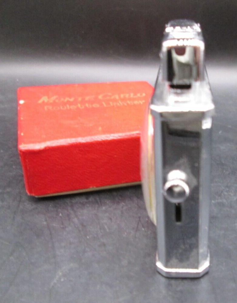 Vintage Monte Carlo Roulette Lighter PAT 120687 NO 454046 W/ Original