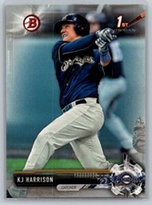 2017  Bowman Draft #BD-110 KJ Harrison Silver 160/499