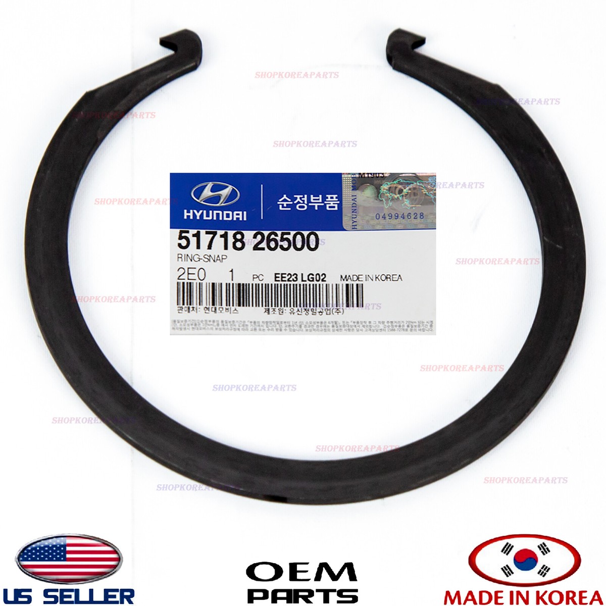 Genuine OEM Front Wheel Bearing Snap Ring 2001–2017 Hyundai Kia