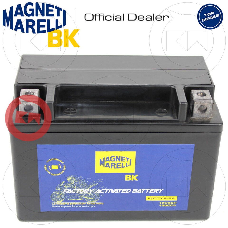 Ytx9-bs Batteria Motorparts Mf 12v 8ah Ytx9 Moto Scooter Quad Cross 00 - Foto 6