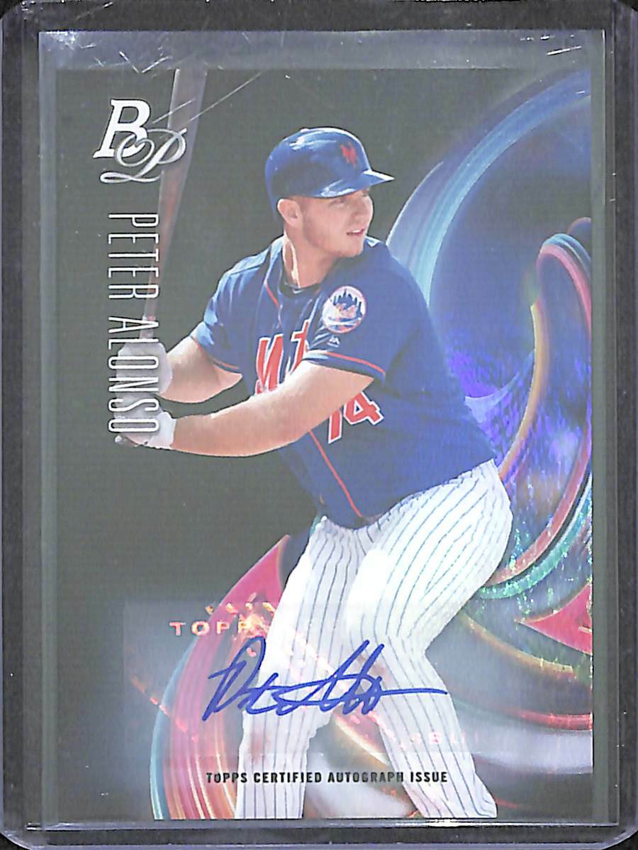 2018 BOWMAN PLATINUM #15 prospect rookie AUTO PSA 9 ピート