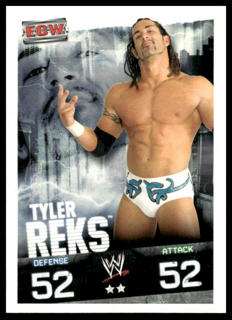 Tyler Reks 2009 Topps Slam Attax WWE #NNO Wrestling Game Card ECW