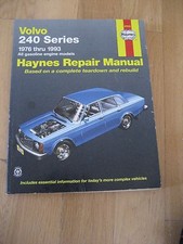 Volo 240 Series 1976-1993 Haynes Repair Manual All gasoline engine models