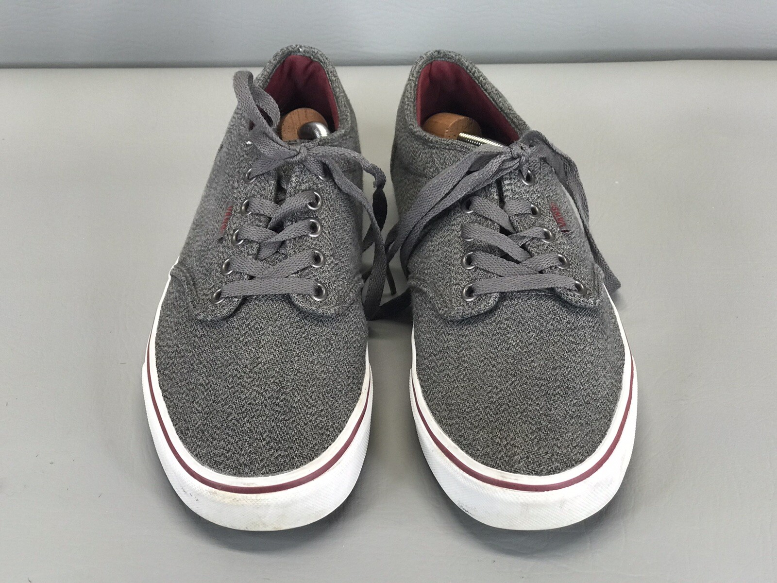 Vans Dark Grey Canvas Low Top Lace Up 