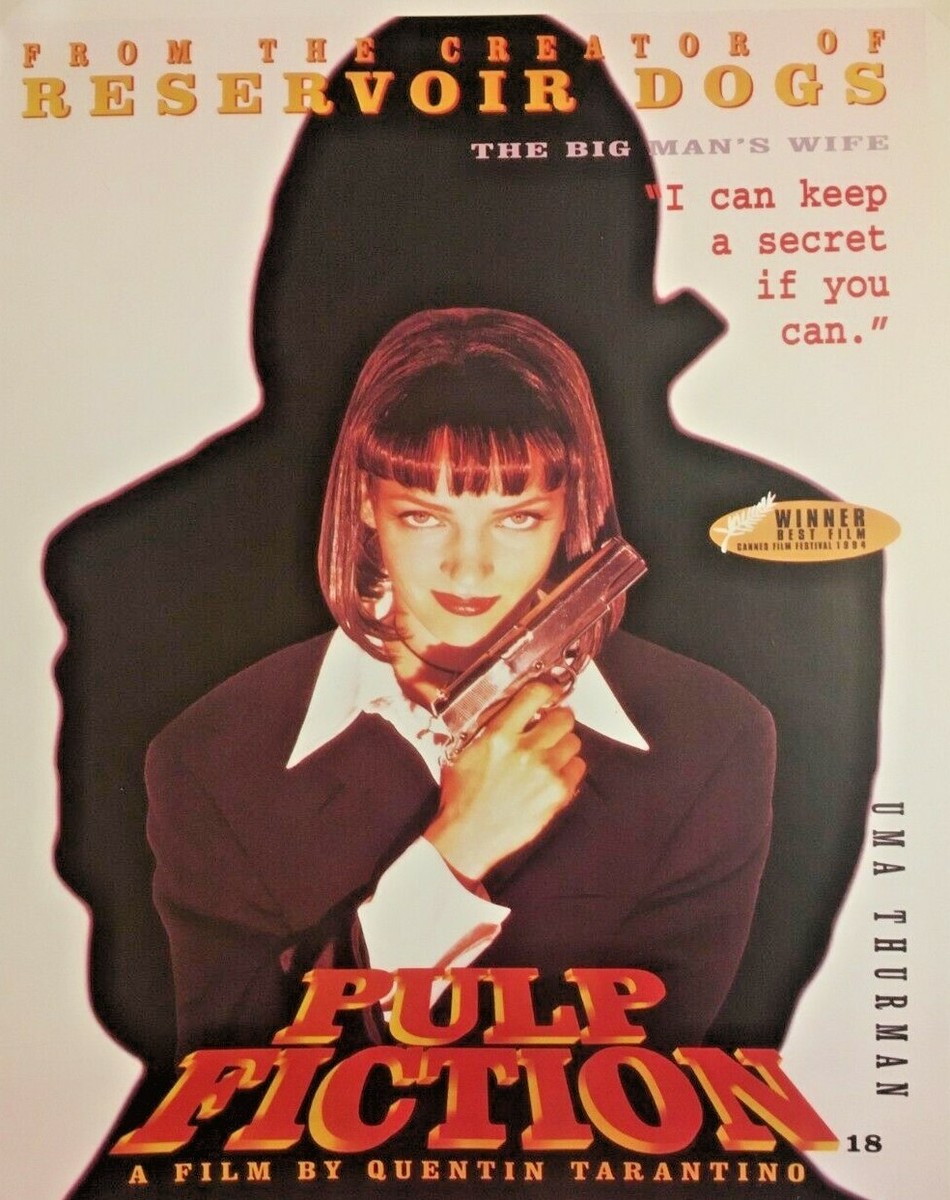 2 stylized Argentinian(?) 1990s promo posters PULP FICTION