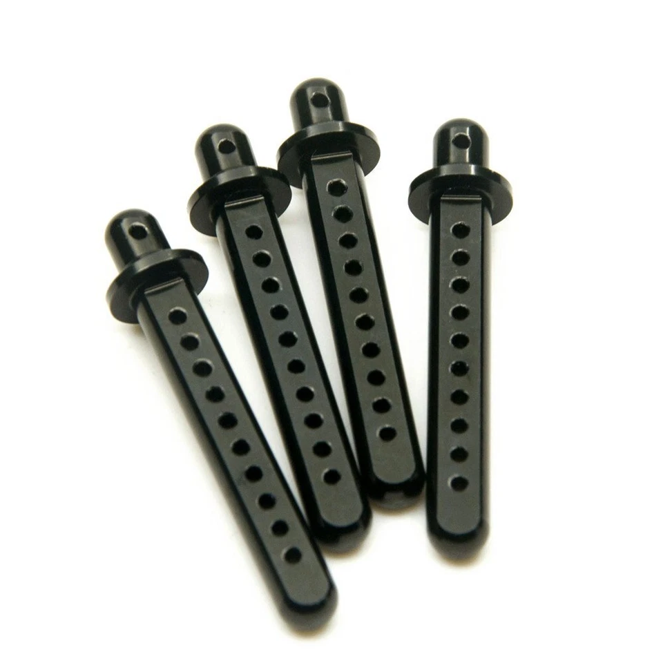 RC Crawler Cars Parts Black Aluminum Body Post Mounts 4PCS for 110 SCX10 AXIA... - Image 3 of 4