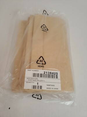 Bissell Dust Bag 3-Pack For Zing 4122 Series # 2138425 213-8425