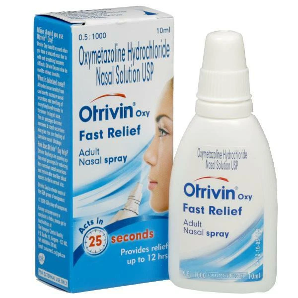 Otrivin Oxy Fast Relief Adult Nasal Spray Relief From Blocked Nose