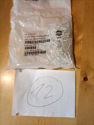 Harting Han E STI-C 0,14-0,37mm² AWG 26-22 Stift (VE100Stk.) 09330006127, OVP