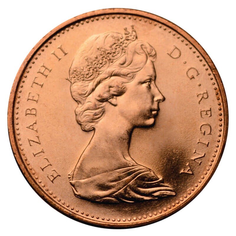 BU UNC Canada 1867-1967 centennial 1 cent penny - Dove - From An