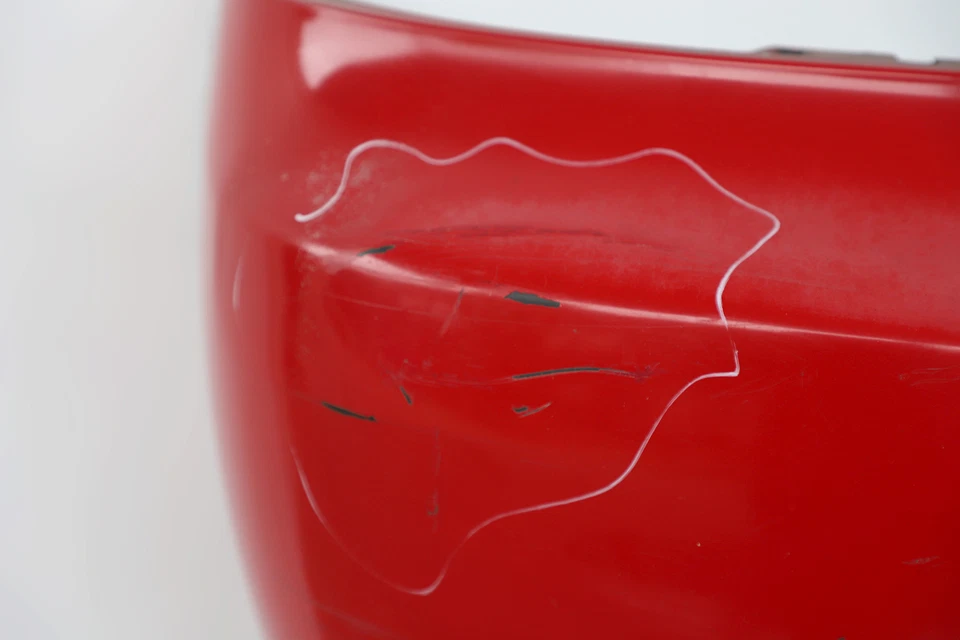 Nissan 240SX 95-98 Rear, Bumper Face Cover, Red H5022-70F25, OEM, 1995,1996, 199 - Image 2 of 4