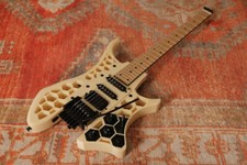 3d Printed Electric Guitar With Maple Neck, Locking Tremolo Bridge, Hss