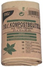 PAPSTAR Kompostbeutel, braun, 10 Liter 10 St&uuml;ck