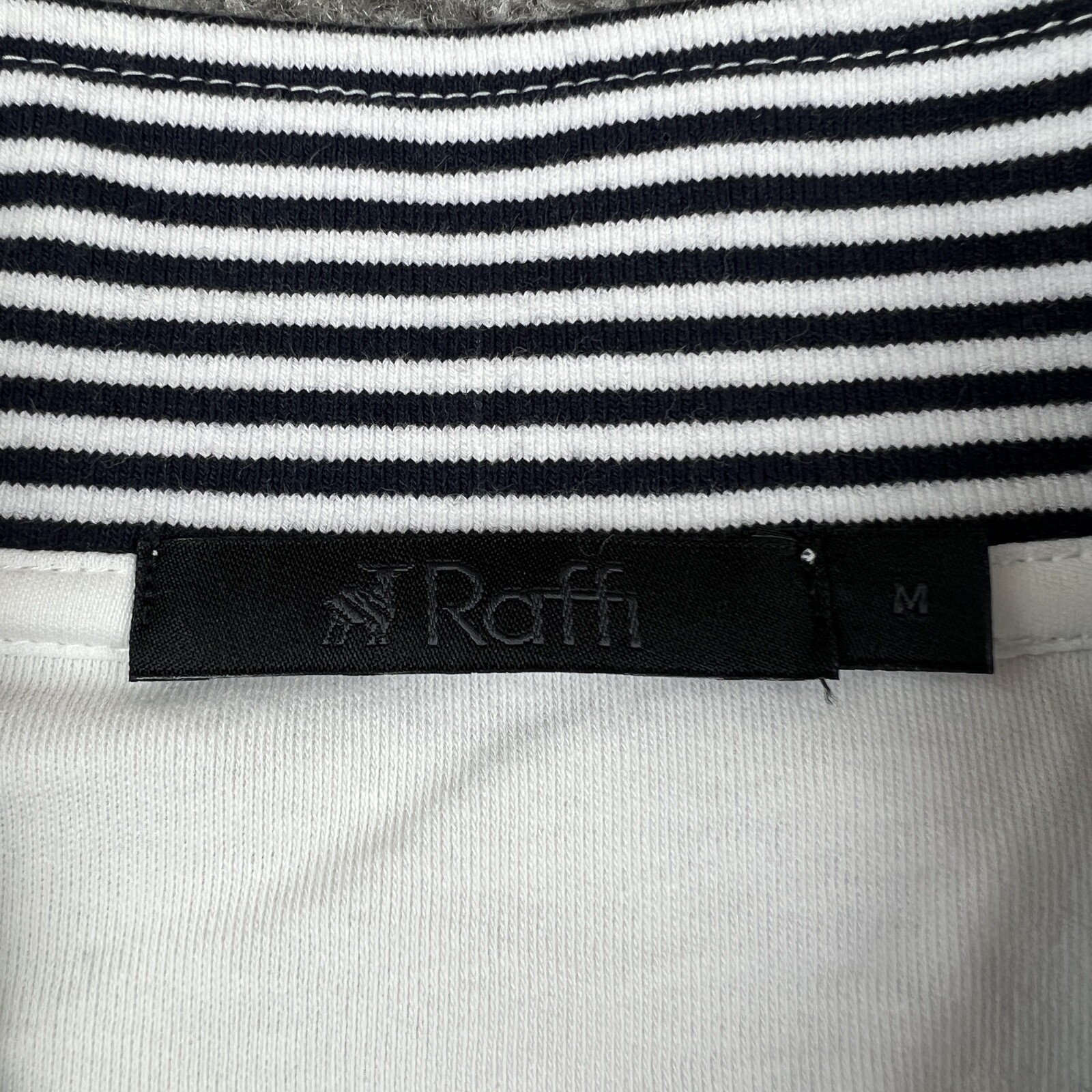 Raffi Jacket Mens Medium White Solid Full Zip Bom… - image 6