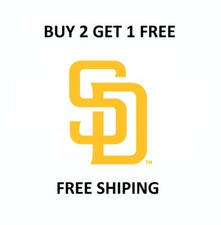 San Diego Padres MLB Baseball Vinyl Die Cut Car Decal - FREE SHIPPING