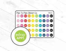 1795-12~~ Pedicure Appt. Planner Stickers.