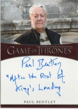 Game of Thrones Iron Anniversary S1 Inscription Auto Paul Bentley as High Septon