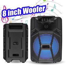Portable Bluetooth Speaker Sub Woofer Heavy Bass Sound System Party  Micphone