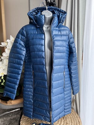 MICHAEL KORS S Hooded Packable Puffer Coat Quilted Padded Long