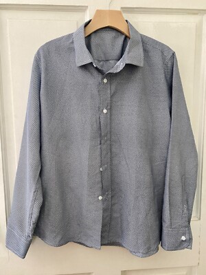 custom hand made dress shirts unbranded custom handmade geometric dress shirt no size (READ)