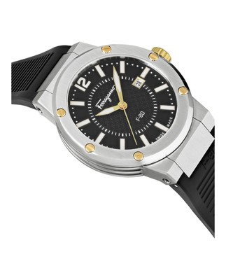 Salvatore Ferragamo F-80 44 mm Silver Stainless Steel Case with 