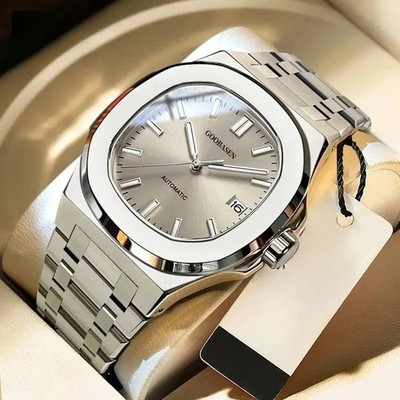 Automatik Herrenuhr Leuchtzifferblatt Wasserdicht Edelstahl Luxus