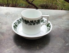 Meissen Espresso/Mokkagedeck 2-tlg Weinlaub Voller gr&uuml;ner Weinkranz 2 Schl G2