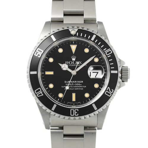 Rolex Submariner 16610 40mm Stainless Steel Black Wristwatch #...