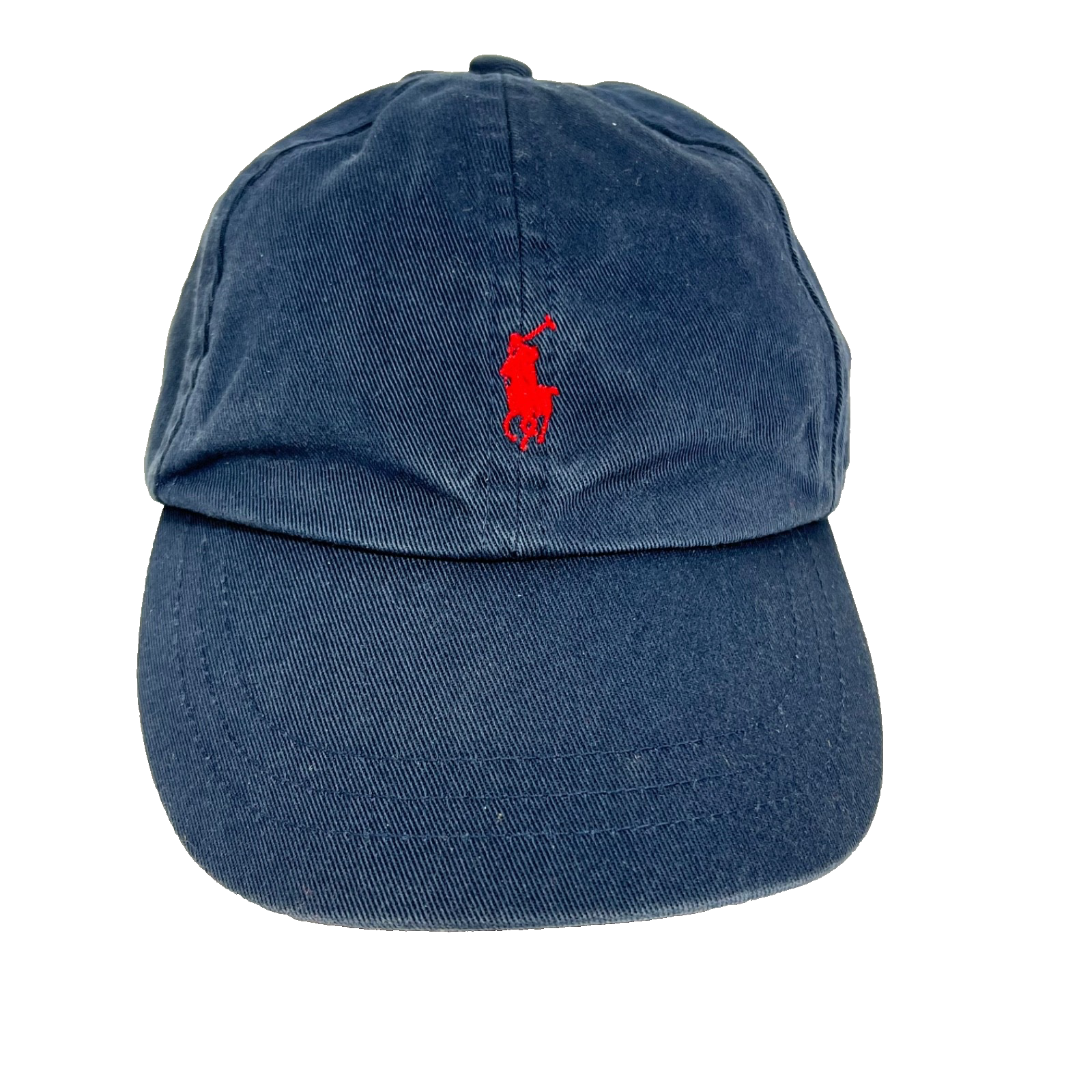 Cappello Ralph Lauren bambino taglia unica elastico schiena baseball rosso pony 6 pannelli