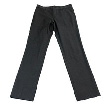 Versace Mens Chino Trousers Pants Tapered 34 32 Grey Formal