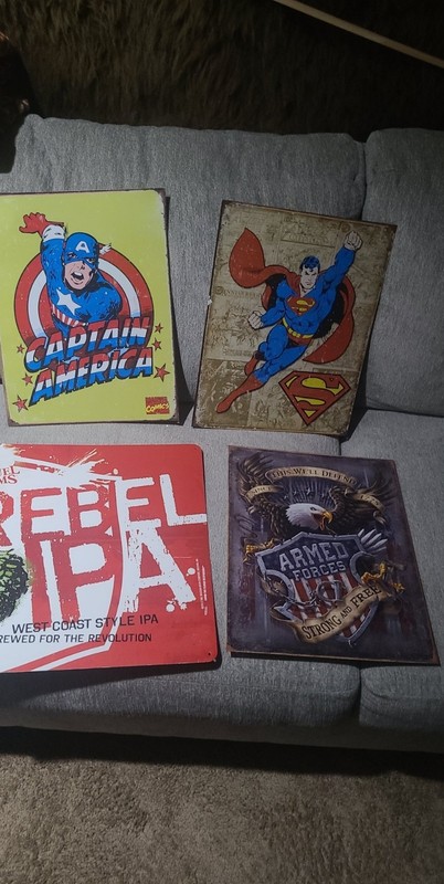 Sam Adams Rebel IPA Metal Beer Tackard