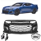 Fits 2016-2018 Chevy Camaro ZL1 Style Unpainted Front Bumper Cover Conversion